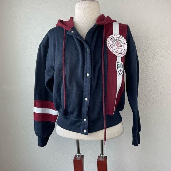 Pre-owed No Excuses Button Down Hoodie Size M - Picture 1 of 6